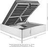 BETTKASTEN BILBAO mit Lattenrost/ Bett 160x200 - Eiche Hell Produktbild-Vorschau 4