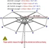 Ersatz-Sonnenschirmbezug (3,0 m Durchmesser), 8 Streben, Produktbild-Vorschau 2