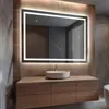 Badspiegel mit LED Beleuchtung 110x80 cm Bella - Horizontal Produktbild-Vorschau 2