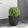 vidaXL květináč 2 ks černý 40 x 40 x 40 cm ocelový Náhled obrázku produktu 4
