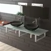 Alpenberger Design Doppel-Glaswaschschale Schwarz aus Produktbild-Vorschau 3