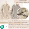 CalmyLIFE Hoodie Decke mit Ärmeln - Plüsch Sherpa Produktbild-Vorschau 2