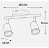 B.K.Licht LUNIS 2 LED Deckenleuchte 2-flammig GU10 2x3W Produktbild-Vorschau 4
