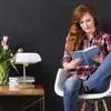 Lampada da scrivania Relaxdays, paralume in vetro Anteprima dell’immagine prodotto 3