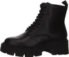 A black leather lace-up boot with a thick platform sole is shown from the side against a white background. Náhľad obrázku produktu