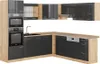 Eckküche Vicco R-Line Anthrazit Hochglanz/Goldkraft Eiche Produktbild-Vorschau 1