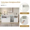 Merax Hochglanz Sideboard mit LED, Wohnzimmerschrank mit 3 Produktbild-Vorschau 8