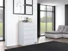 VBChome Komoda s 5 zásuvkami 70 x 40 x 110 cm bílá Náhled obrázku produktu 5