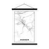 MuchoWow® Textilposter Menden - Karte - Stadtplan 60x90 cm Produktbild-Vorschau 1