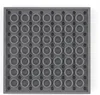 A top-down view of a dark gray LEGO baseplate with a grid of circular studs. Produktbild-Vorschau