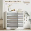 HOMCOM Schuhschrank mit 4 Fächer Schuhregal Kommode Produktbild-Vorschau 5