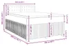 vidaXL Boxspringbett mit Matratze Hellgrau 160x200 cm Samt Produktbild-Vorschau 8