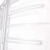 A close-up view of the ribbed texture of a transparent plastic hamster ball. Produktbild-Vorschau