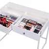 VANITII Coiffeuse avec éclairage LED Blanc 100 x 55 x 81 cm Voir les images du produit 9
