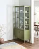 BELIANI Vitrine Grün Metall mit 2 Glastüren 180 cm Hoch 5 Produktbild-Vorschau 4