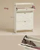 VASAGLE Schmaler Schuhkipper mit 3 Klappen, Landhausstil Produktbild-Vorschau 3