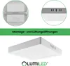 LUMILED LED Aufbauleuchte Spot 18W 4000K Neutralweiß 1980lm Produktbild-Vorschau 5
