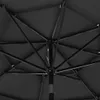 Sonnenschirm mit Aluminium-Mast 3-lagig Anthrazit 3 m Produktbild-Vorschau 5