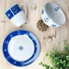 Ahoy 18-częściowy zestaw śniadaniowy porcelanowy talerz Podgląd zdjęcia produktu 3