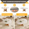 Okrúhly rozťahovací stôl kuchynský stôl 90-120 cm, 4-8 osôb Náhľad obrázku produktu 4