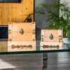 HMF Spardose aus Holz, kleine Schatztruhe mit dekorativem Produktbild-Vorschau 2