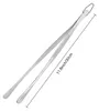 A pair of stainless steel kitchen tongs is shown against a white background. Produktbild-Vorschau