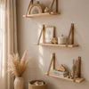 leg&go Étagère flottante 60x15cm, en bois avec lanières en Voir les images du produit 3