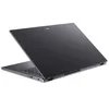 A dark gray Acer laptop is shown from a diagonal, slightly elevated rear view, with the lid open. Produktbild-Vorschau