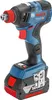 A Bosch Professional impact wrench with a battery pack attached, shown against a white background. Produktbild-Vorschau