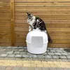 Bac à litière Flower XXL, toilettes cachées pour chats Voir les images du produit 5