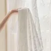 2er Set 3D Leaf Sheer Voile Vorhänge,Transparente Gardinen Produktbild-Vorschau 5