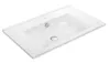 ZUNO 75 Lavabo in Vetroceramica 75x45cm, bianco Anteprima dell’immagine prodotto 1