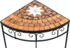 A close-up view of the top of a corner table with a mosaic design. Produktbild-Vorschau