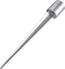 A silver metal ground spike for securing posts. Produktbild-Vorschau