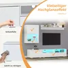 Set da parete TV Sweiko 175x39x34cm con vetrinetta (set Anteprima dell’immagine prodotto 16