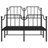 Bettgestell mit Kopf- und Fußteil Metall Schwarz 120x200 cm Produktbild-Vorschau 3
