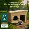 Moorland Igelhaus Winterfest Überwinterungs Holz, 32×26 cm Produktbild-Vorschau 2