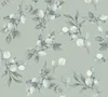 Florale Aquarell-Tapete Salbeigrün Silber Grau – Produktbild-Vorschau 6
