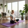 Wiltec Yogamatte violett 180x60x1,5cm Turnmatte Produktbild-Vorschau 2