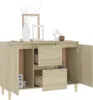 vidaXL Credenza rovere Sonoma 103,5x35x70 cm Materiale a Anteprima dell’immagine prodotto 3