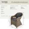 tectake® 2er Set Aluminium Rattansessel wetterfest und Produktbild-Vorschau 6