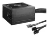 A black computer power supply unit with cables, shown against a white background. Podgląd zdjęcia produktu