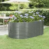 vidaXL Aiuola rialzata in acciaio zincato 175x100x68 cm Anteprima dell’immagine prodotto 1