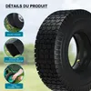 Wiltec Pneu 16x6.50-8 et Chambre à air – Valve coudée – 420 Voir les images du produit 3