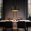 Hängeleuchte, schwarz-gold, 1 flammig, H 120 cm Produktbild-Vorschau 3