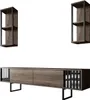 Skye Decor, Linea Chrome - Noce, Nero, Mobili TV, noce, 180 Anteprima dell’immagine prodotto 6