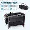 Przenośne łóżeczko COSTWAY Foldable Pack z 4 regulowanymi Podgląd zdjęcia produktu 2