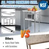 VEVOR Tavolo commerciale in acciaio inox 61 x 45,7 x 91,4 Anteprima dell’immagine prodotto 3