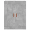 vidaXL Highboard Betongrau 69,5x34x180 cm Holzwerkstoff - Produktbild-Vorschau 7