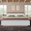 Sweiko Doppelbett Holzbett Schwebebett mit Kopfteil aus Produktbild-Vorschau 9